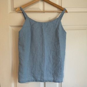 Len.Ok linen Linenfox NotPerfectLinen blue tank